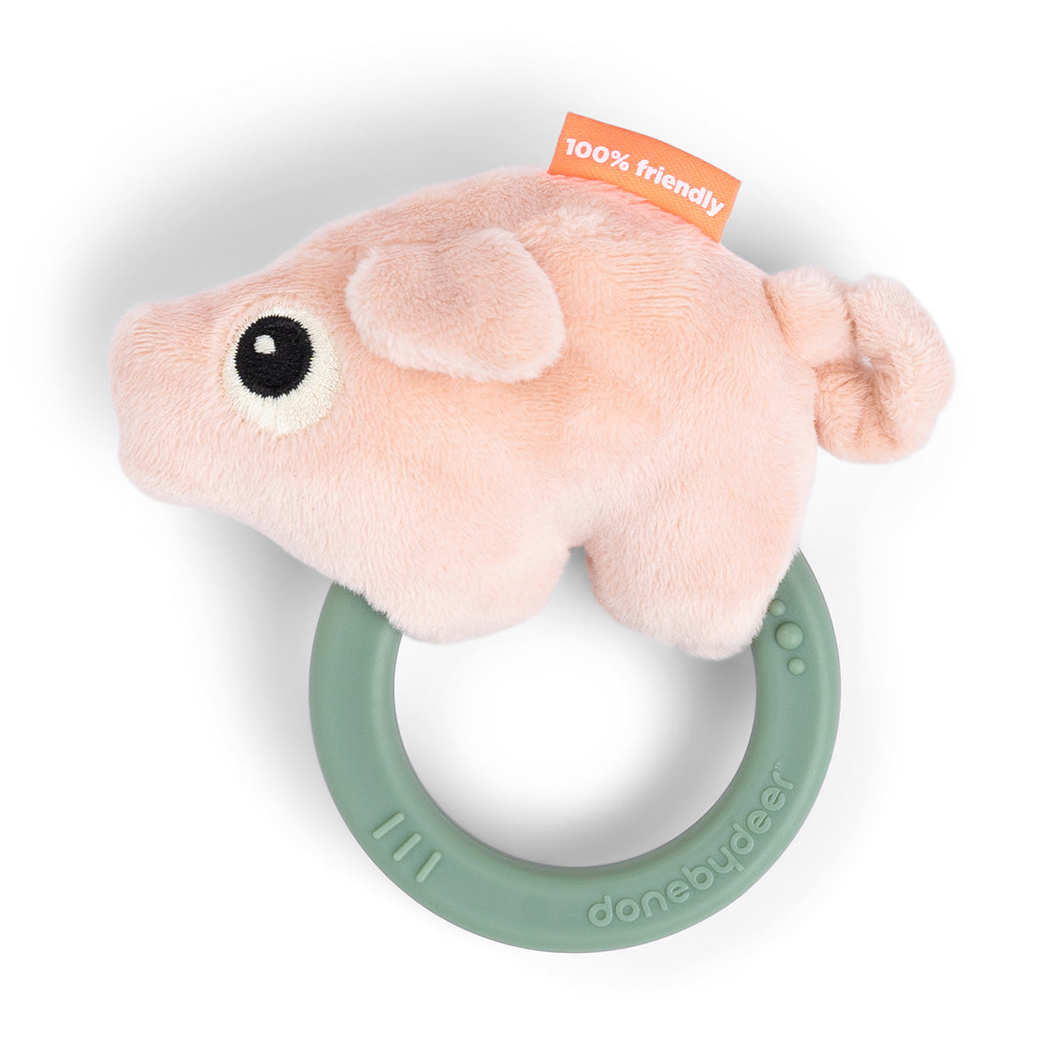 Sensory rattle w/teether Pigee
