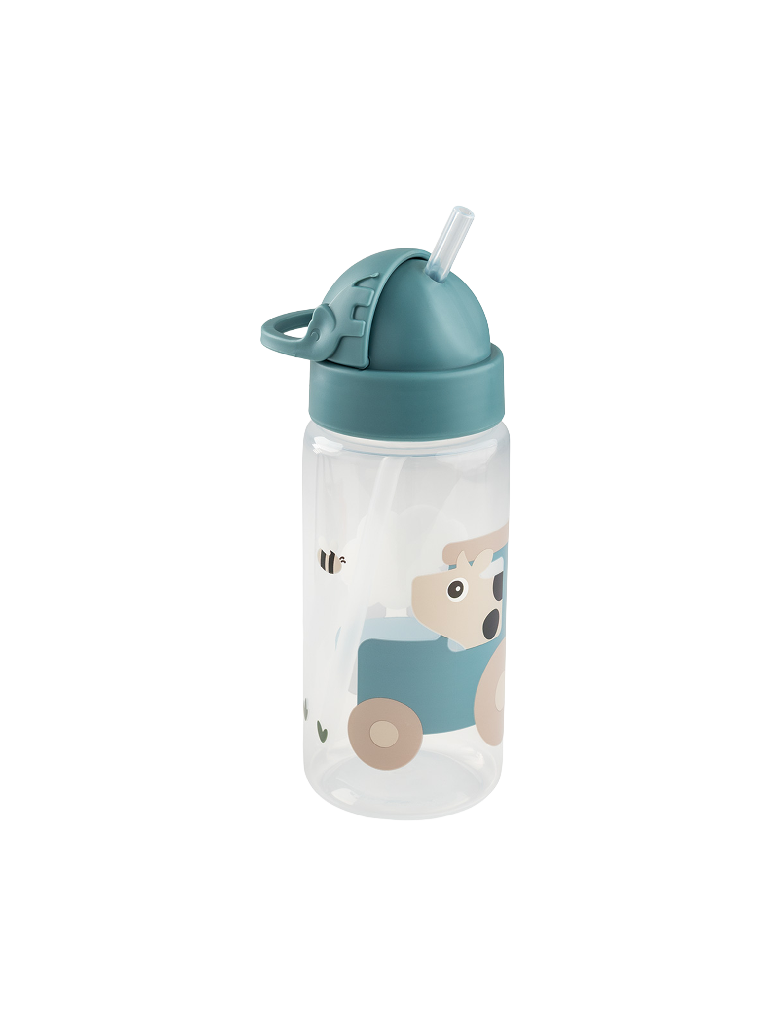 DbD Straw bottle 350ml - Tiny Farm Blue
