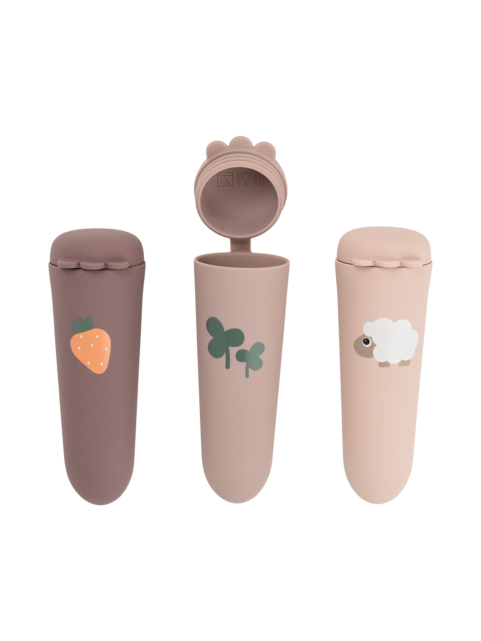 Silicone ice pops 3-pack - Powder