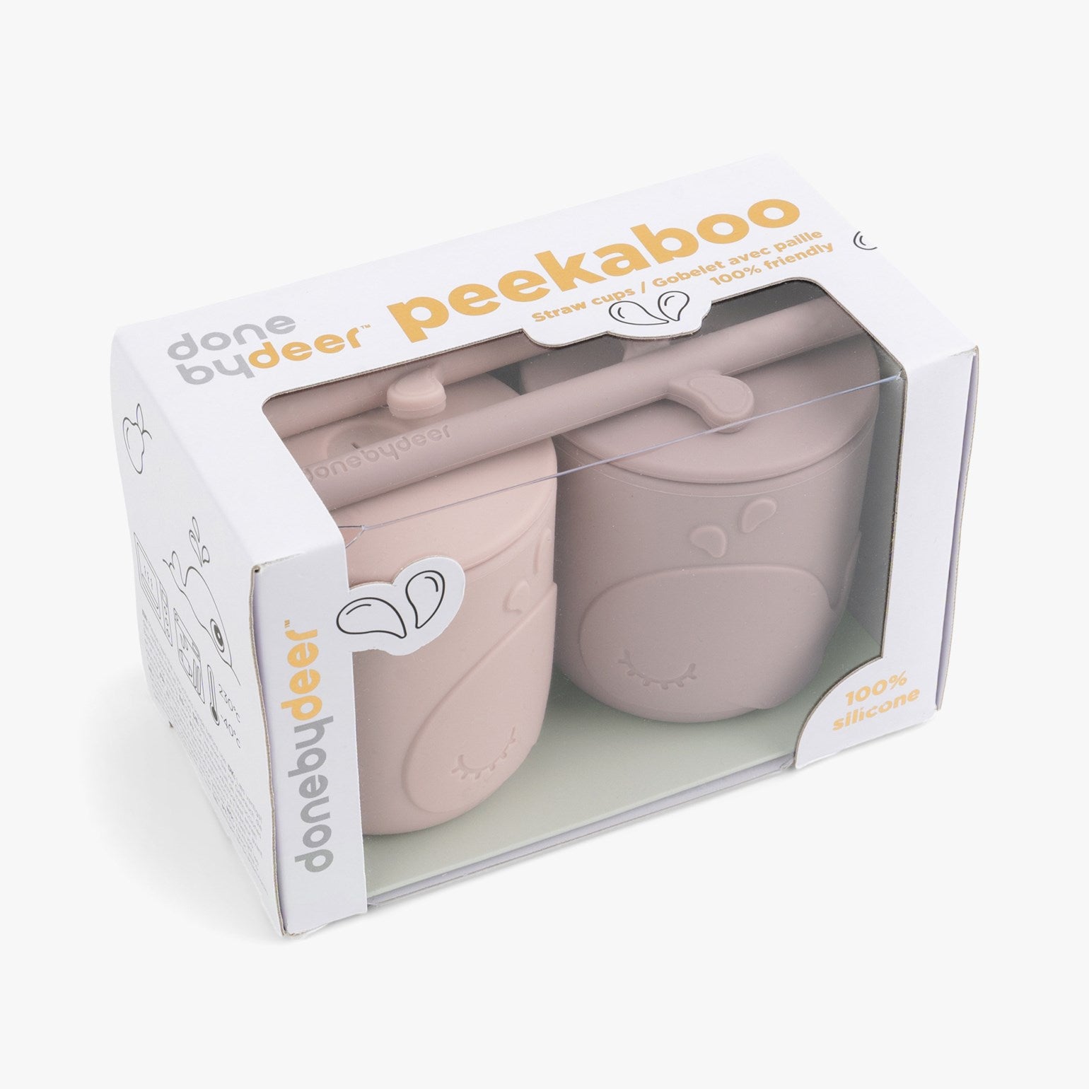 Peekaboo Straw Cup 2pk