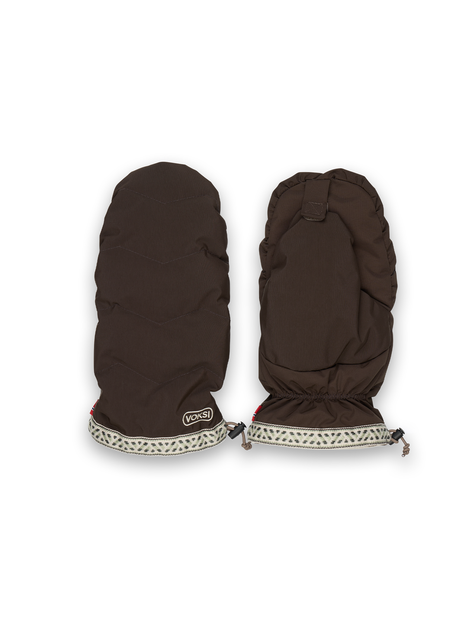 Voksi Stroller Mittens Snow - Chocolate