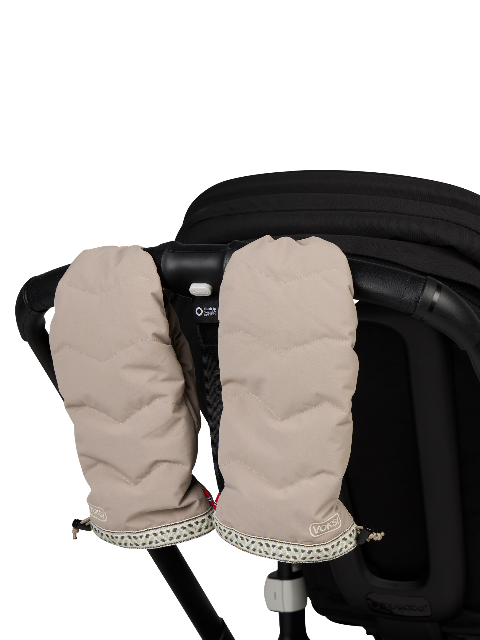 Voksi Stroller Mittens Snow - Clay