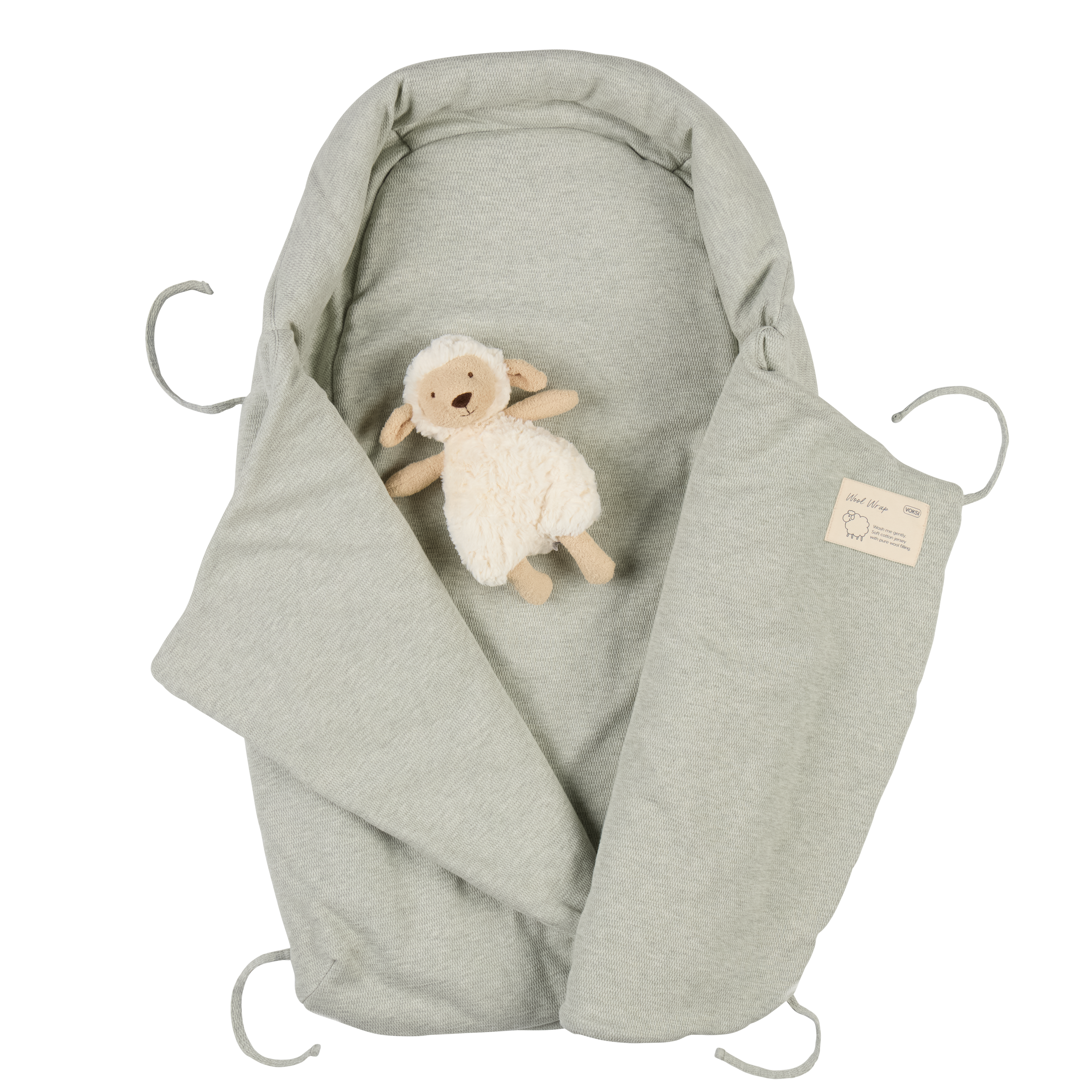 Voksi Wool Wrap - Misty Green