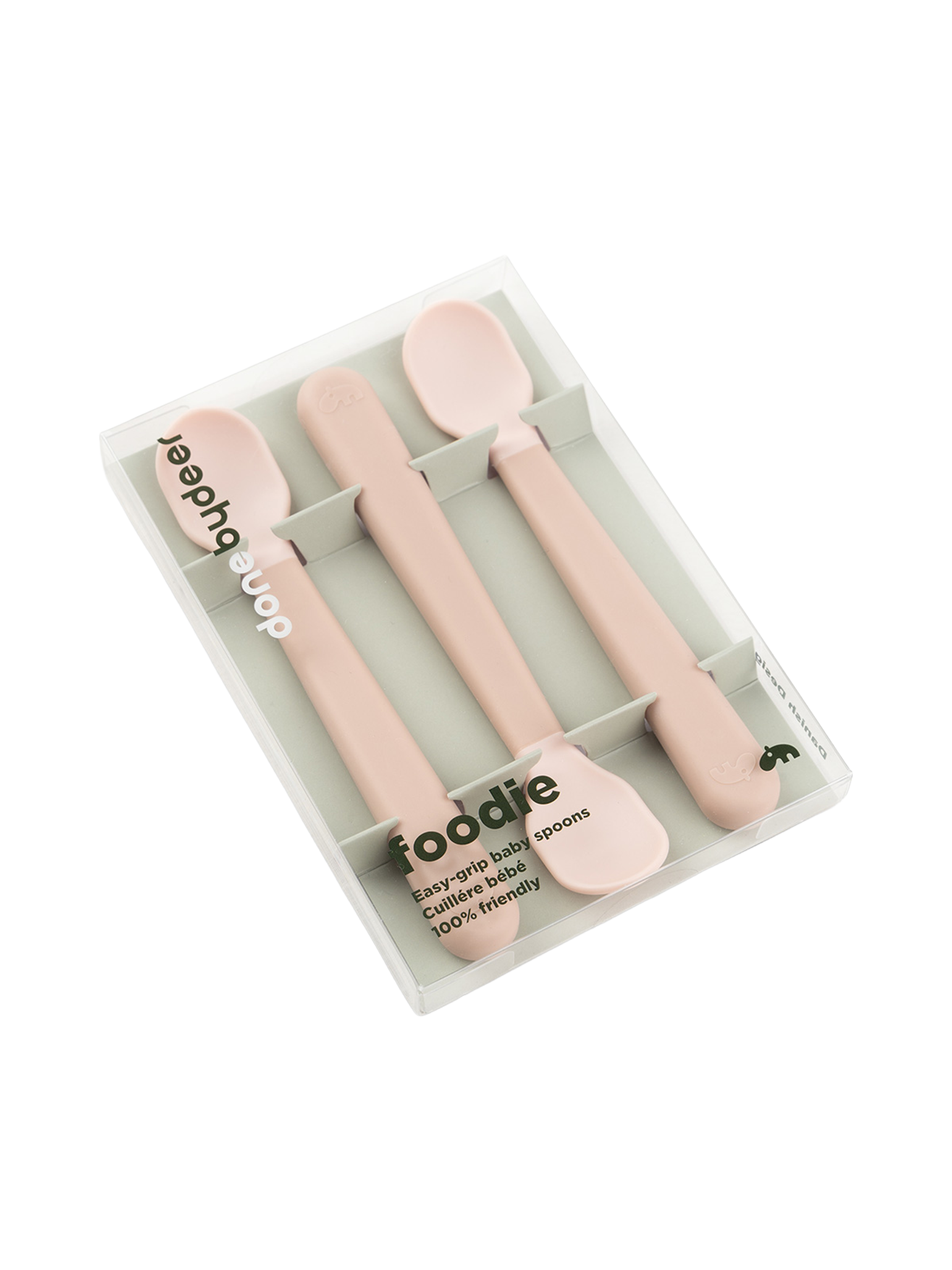 DbD Foodie easy-grip baby spoon 3-pcs - Powder