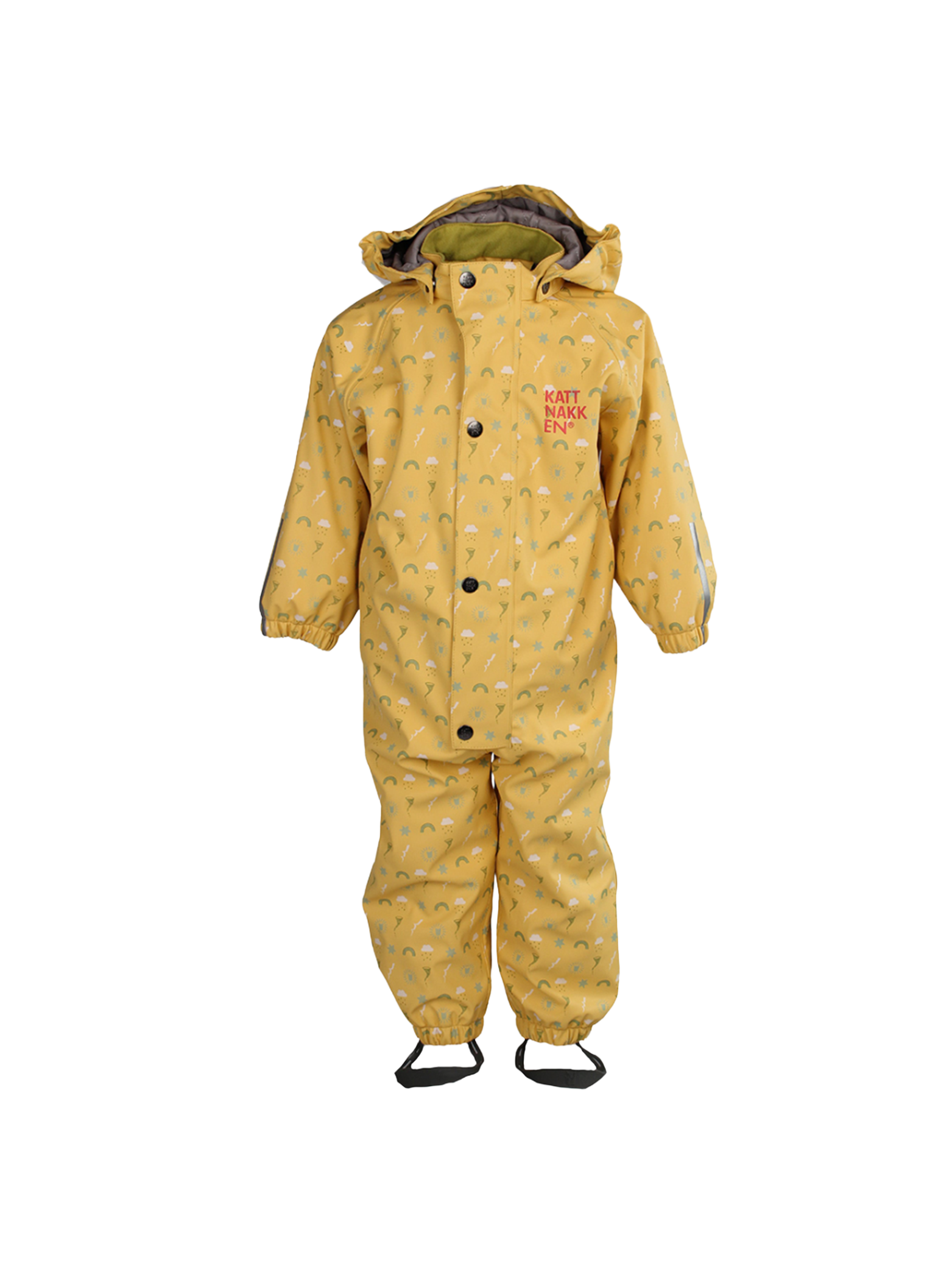 Kattnakken Babyregndress Dugg - Bananskum