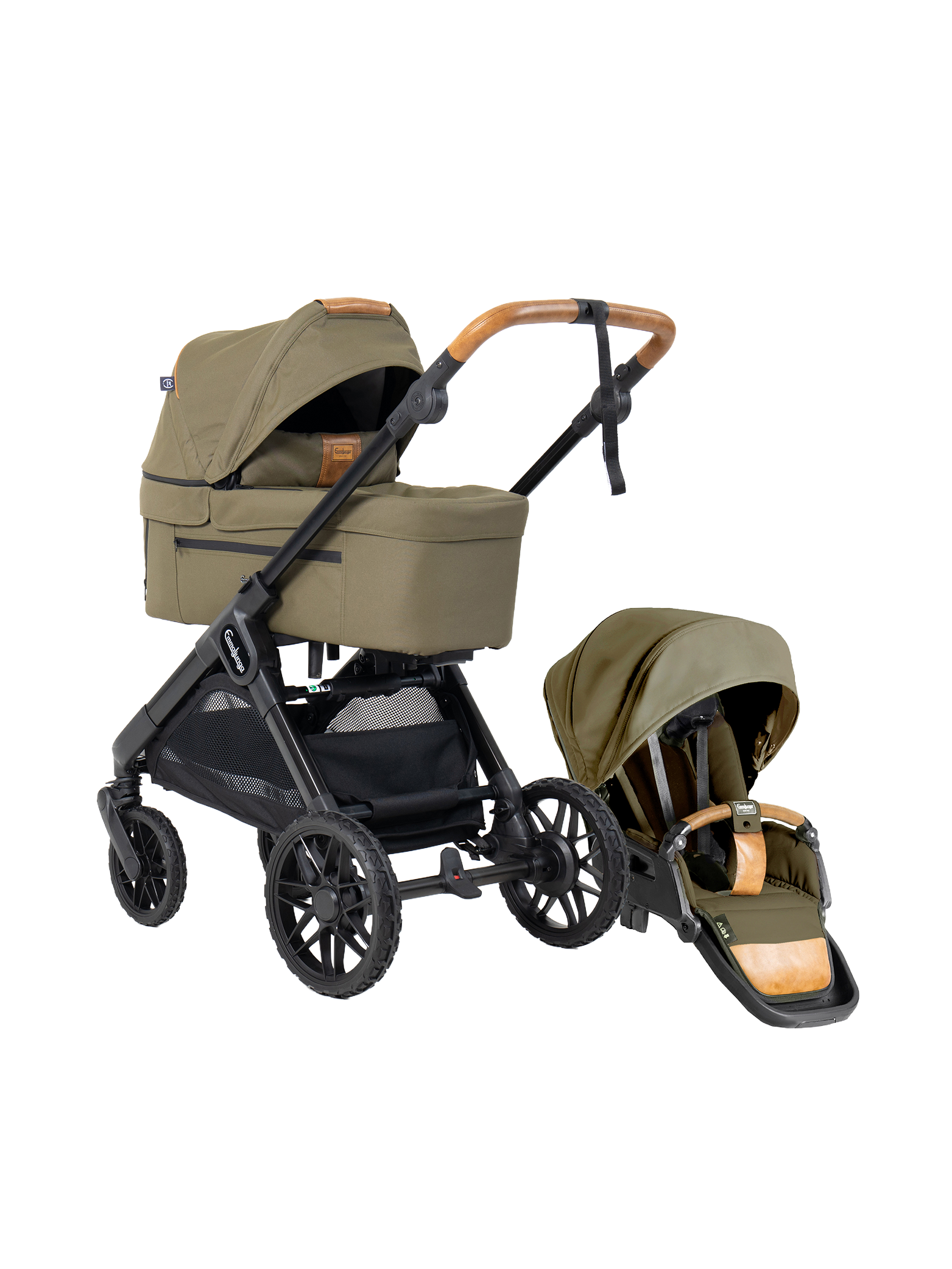 Emmaljunga Sento Max Flat+ - Outdoor Olive