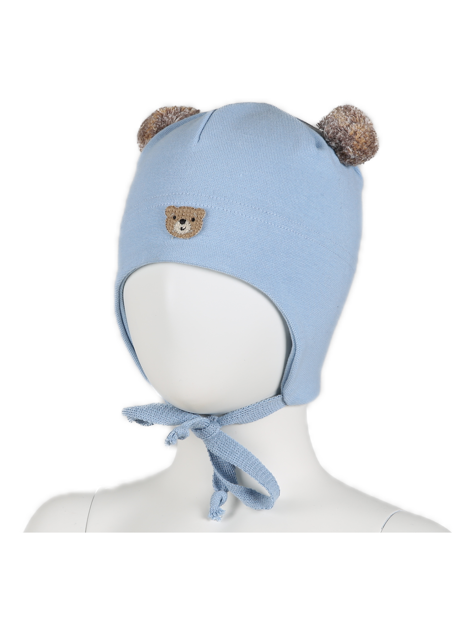 Kivat Knytelue m/teddybjørn - Light Blue