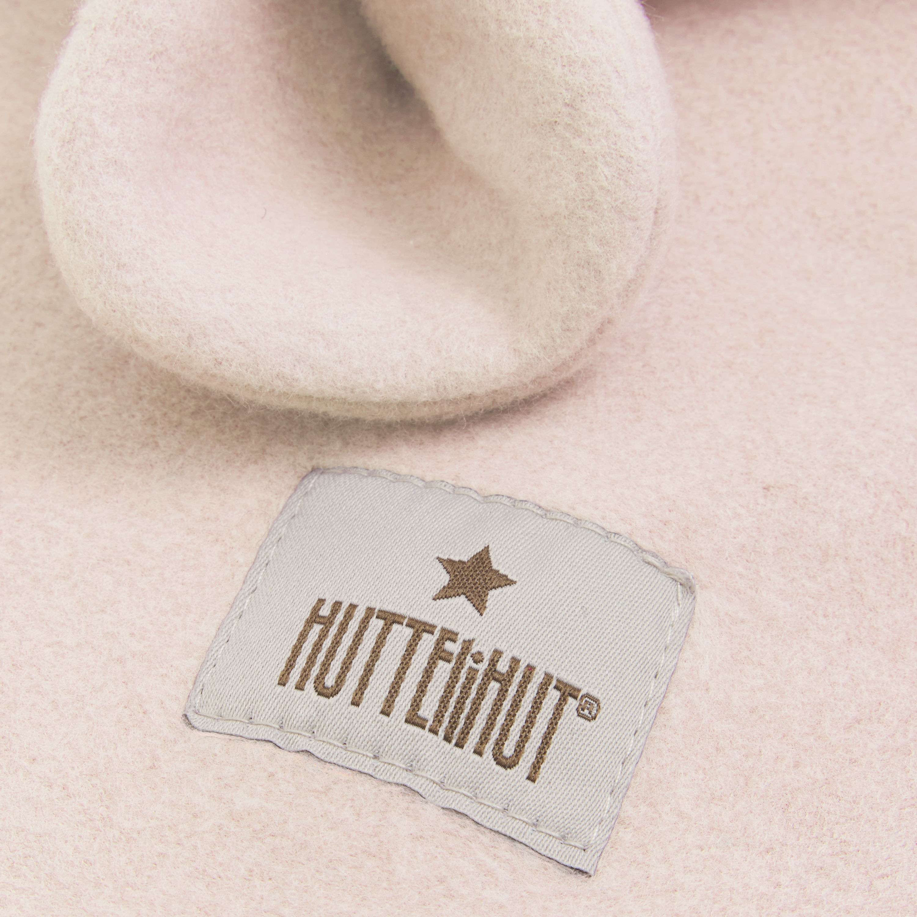 Balaclava Ears Cotton Fleece - Peach Blush