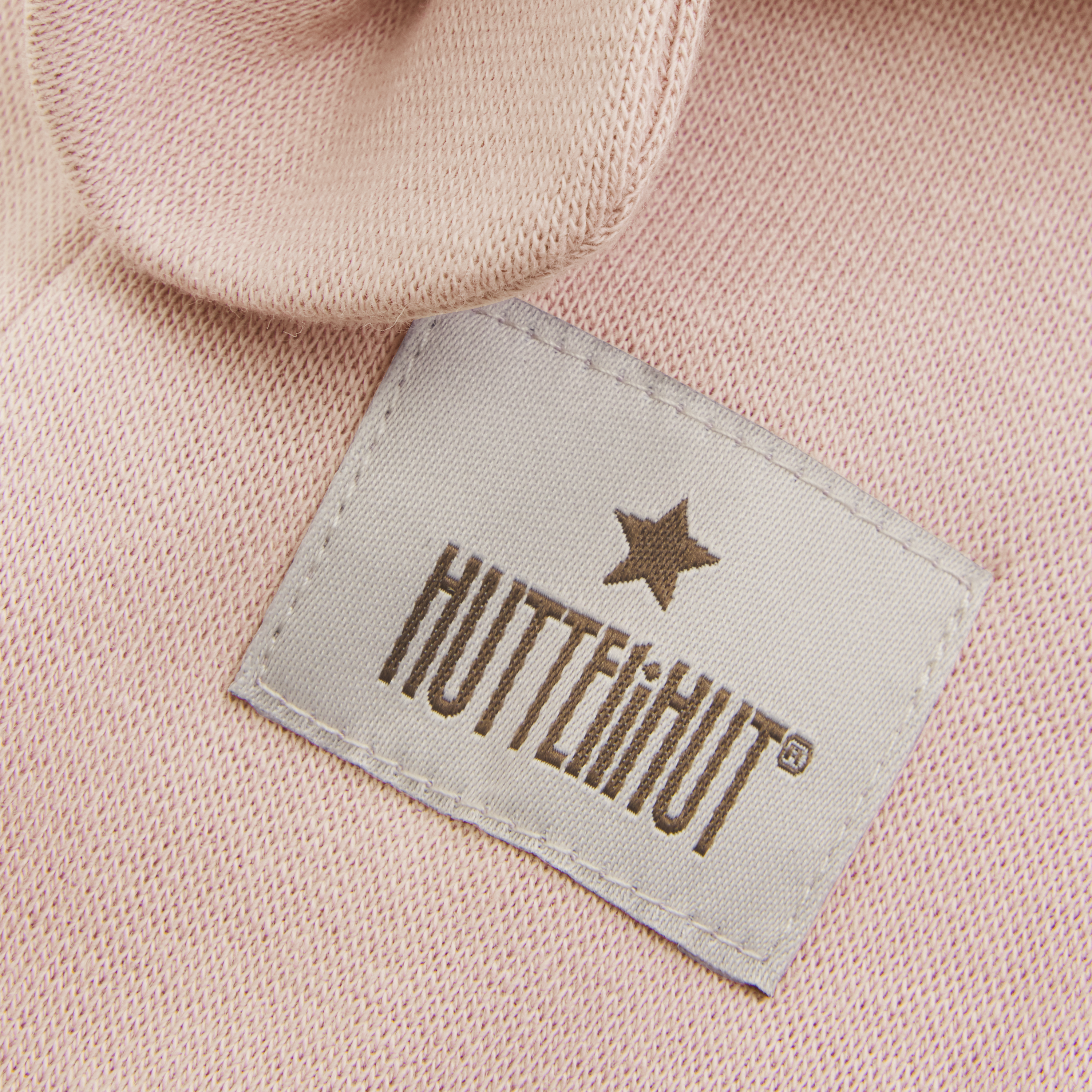 Balaclava Ears Cotton Rib - Peach Blush