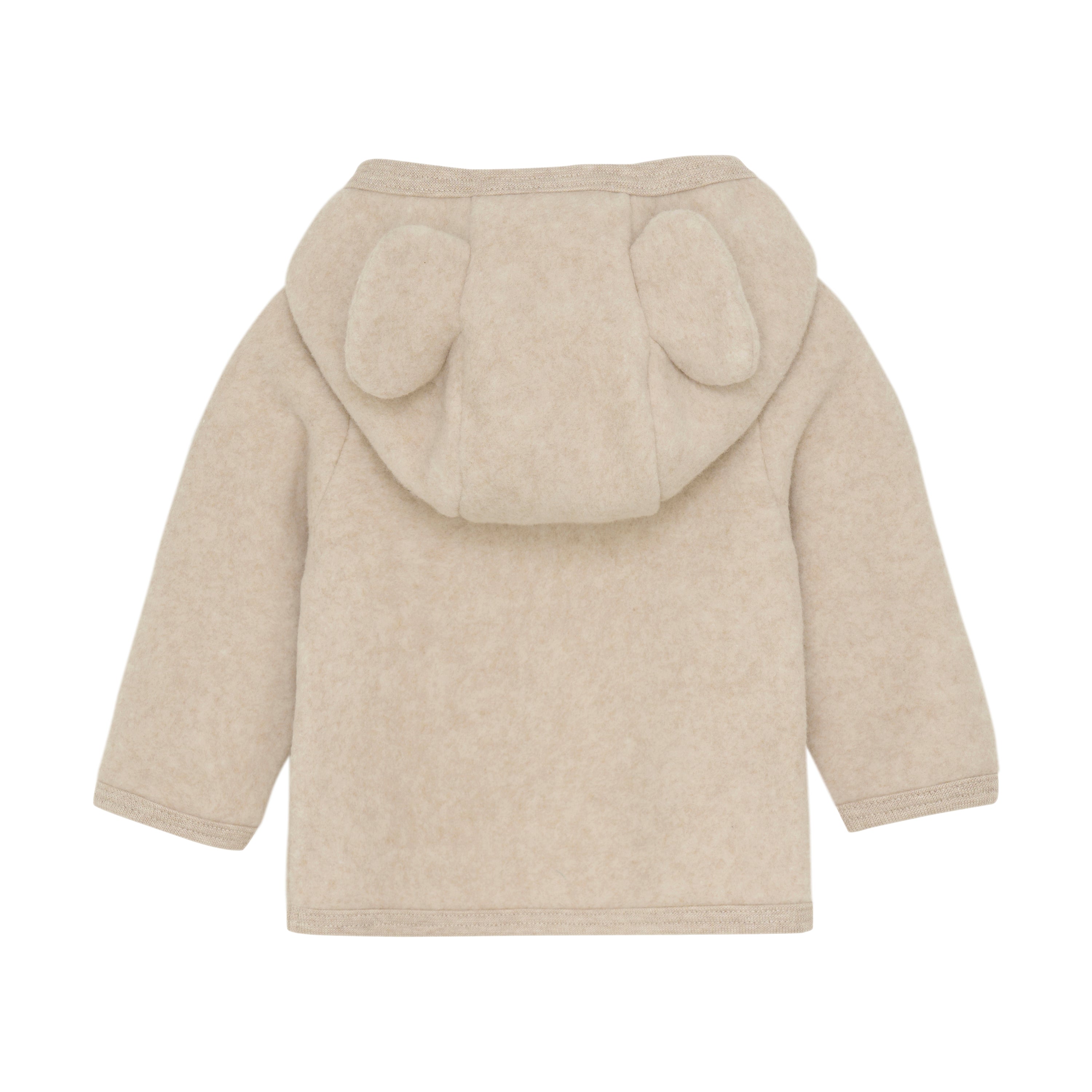 Jacket Ears Cotton Fleece - Camel Melange