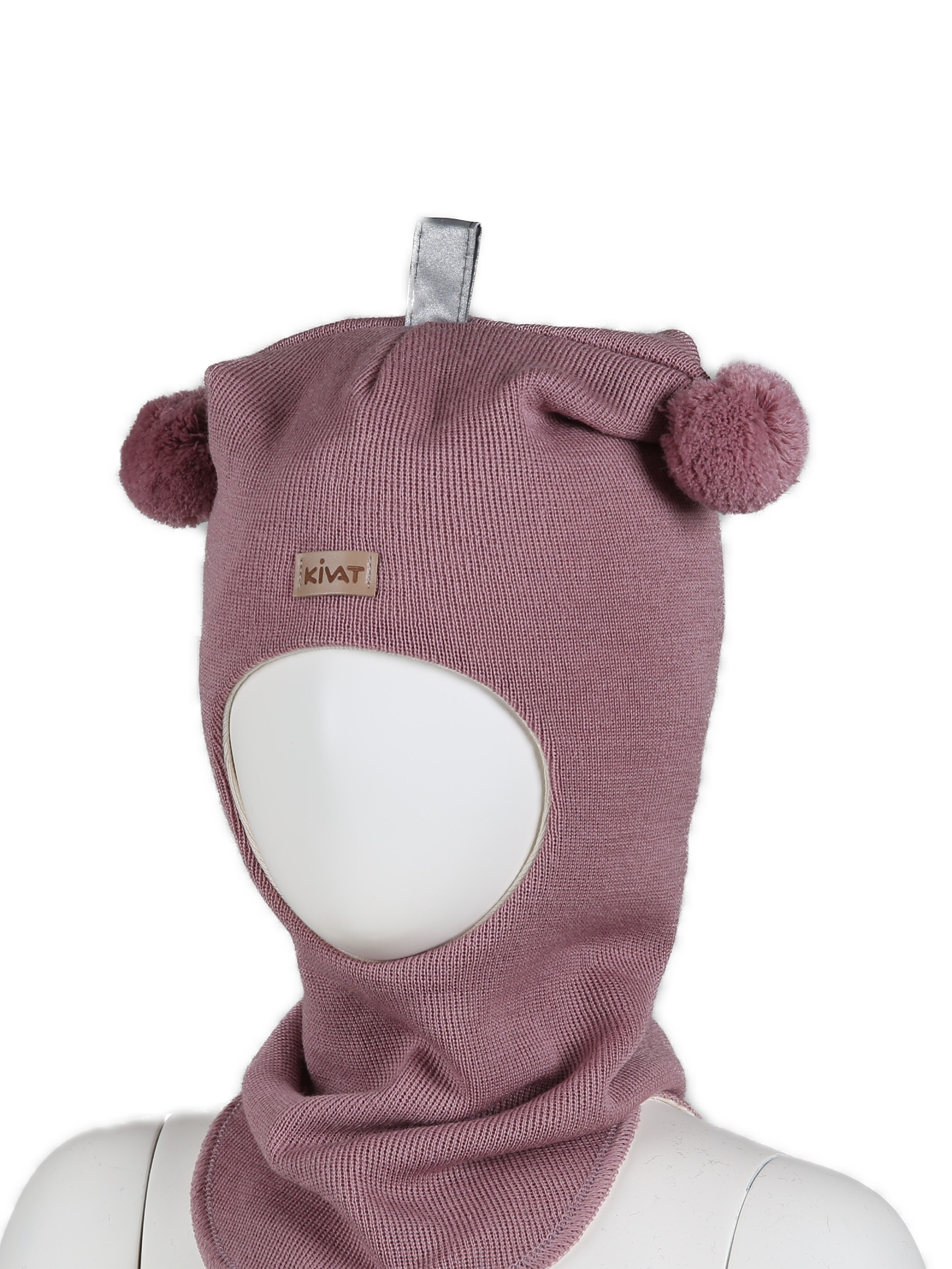 Kivat Balaclava ull - Dusty Rose