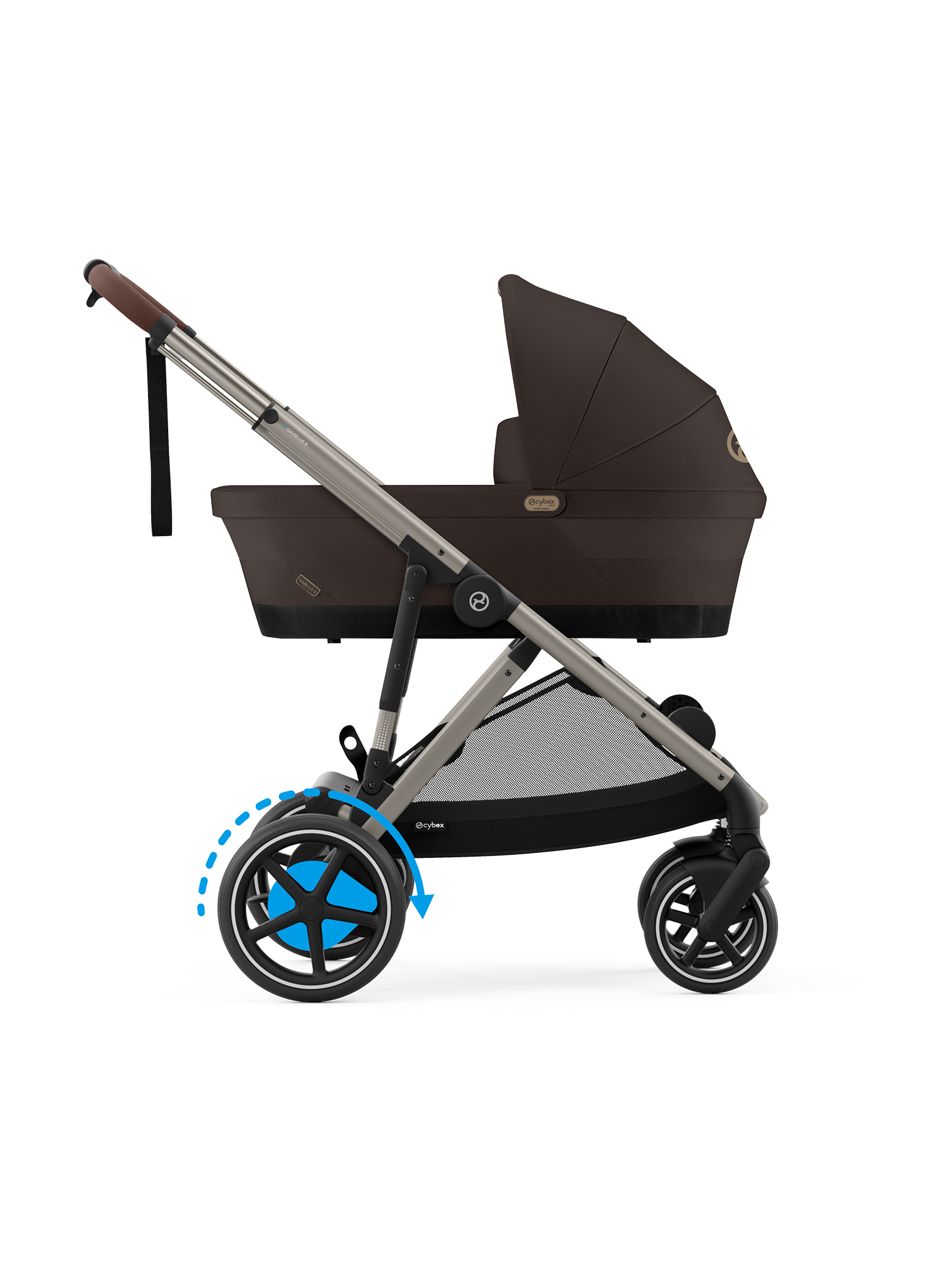 Cybex E-Gazelle S inkl. liggedel - Chocolate Brown
