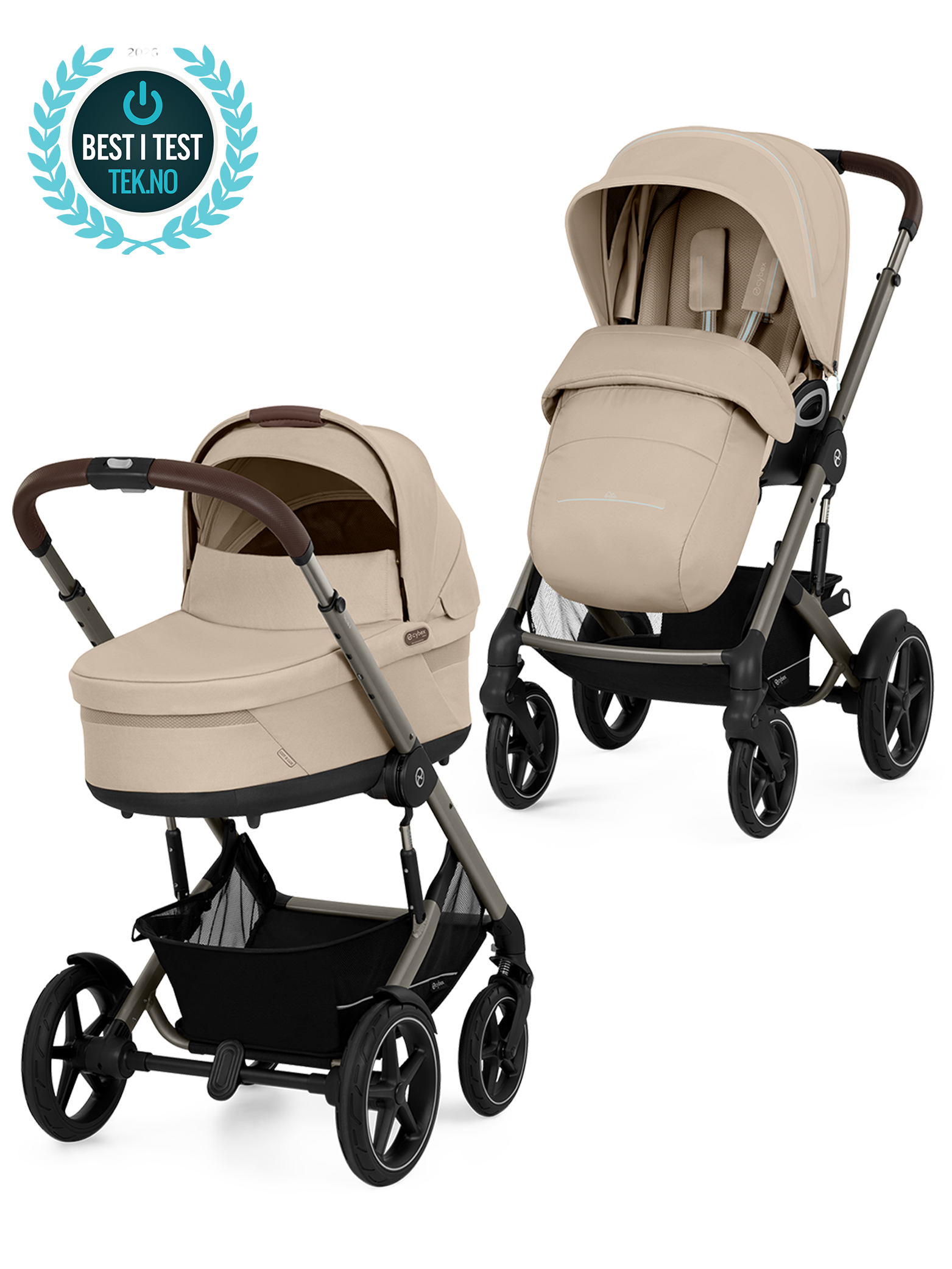Cybex Talos S Lux inkl. liggedel - Almond Beige
