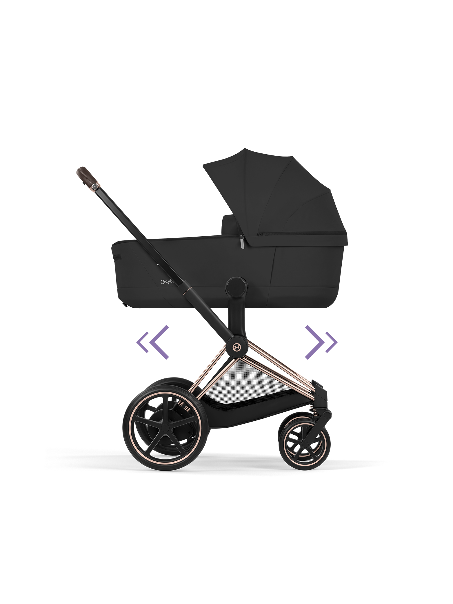 Cybex e-Priam inkl liggedel - Rose Gold/Sepia Black