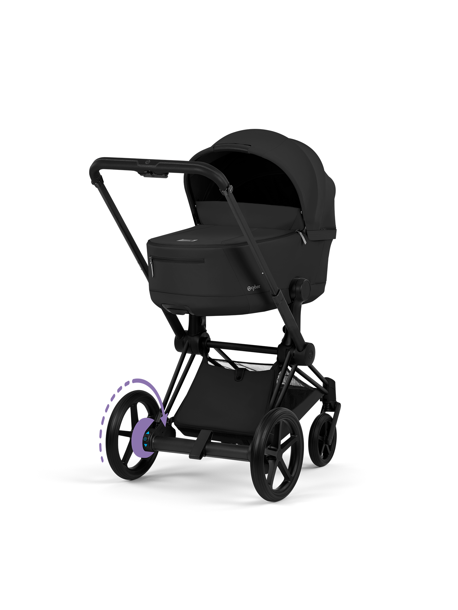 Cybex e-Priam inkl liggedel - Matt Black/Sepia Black