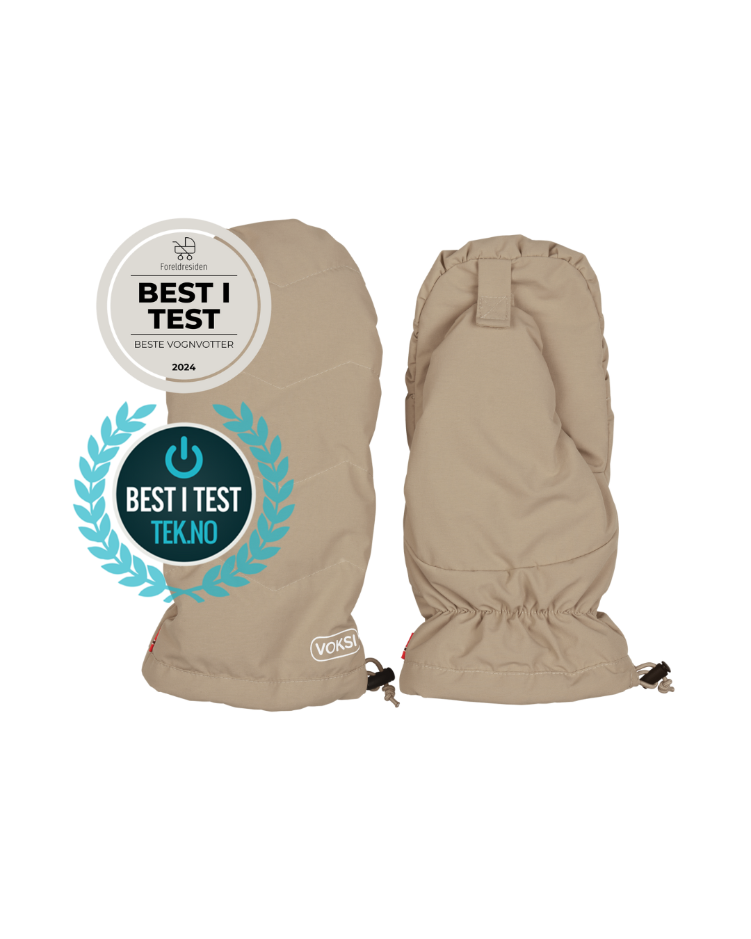 Voksi Stroller Mittens - Dark Sand