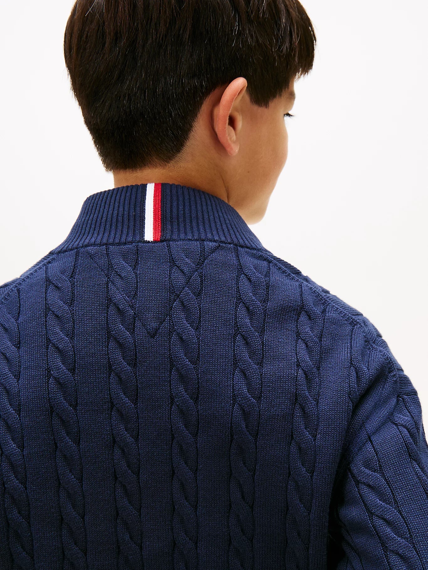 Tommy Hilfiger Cotton cable halfzip