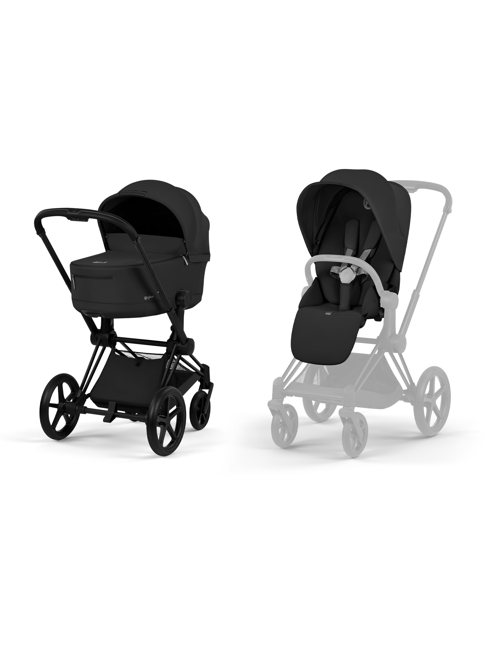 Cybex Priam inkl liggedel - Matt Black/Sepia Black