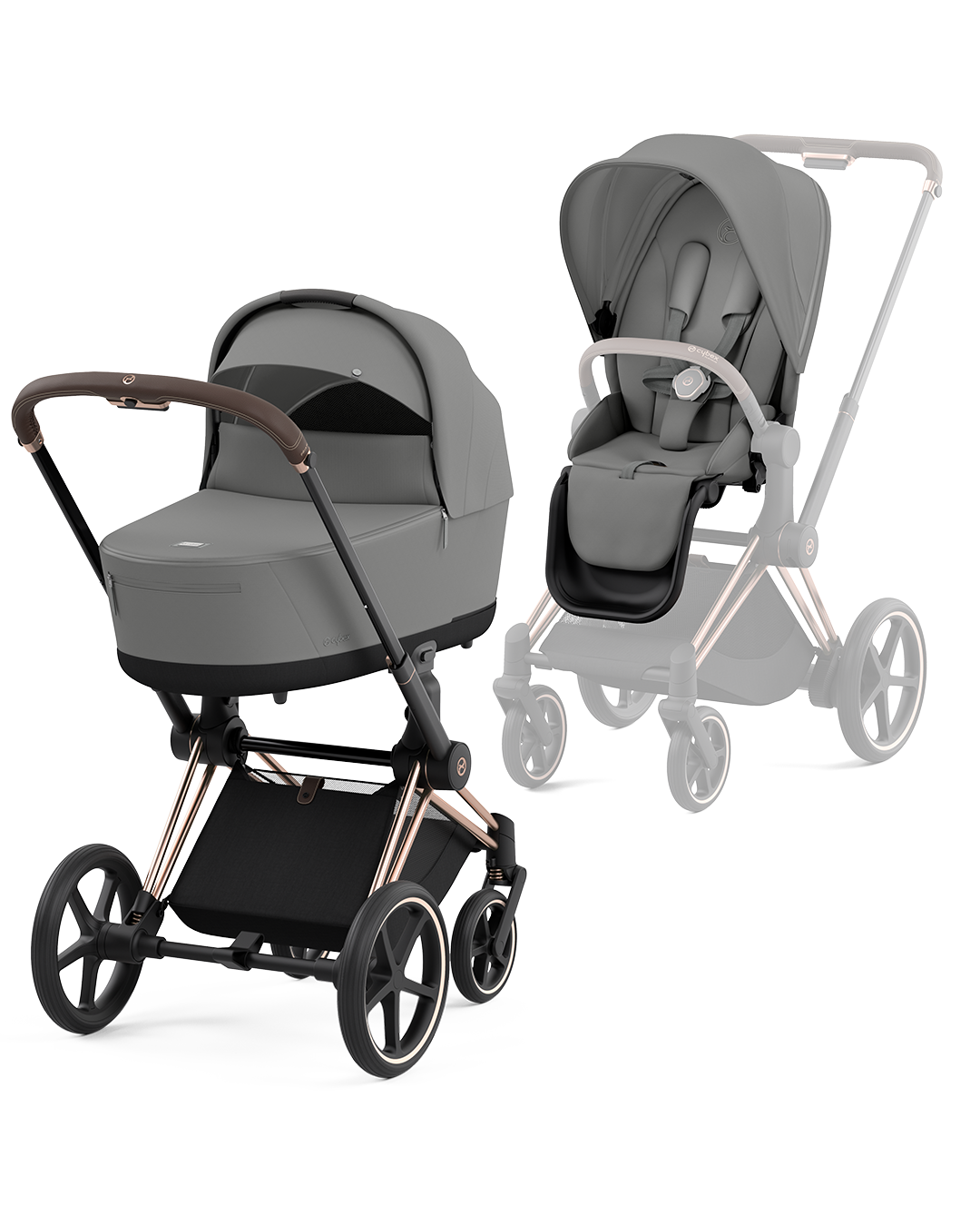 Priam inkl. liggedel - Mirage Grey