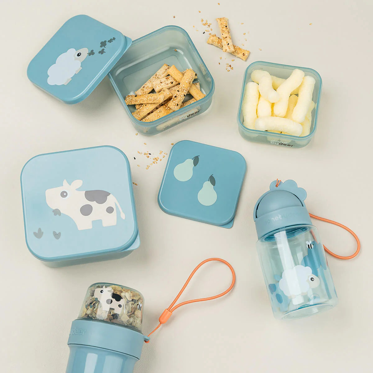 Snack box set 3pcs Tiny farm