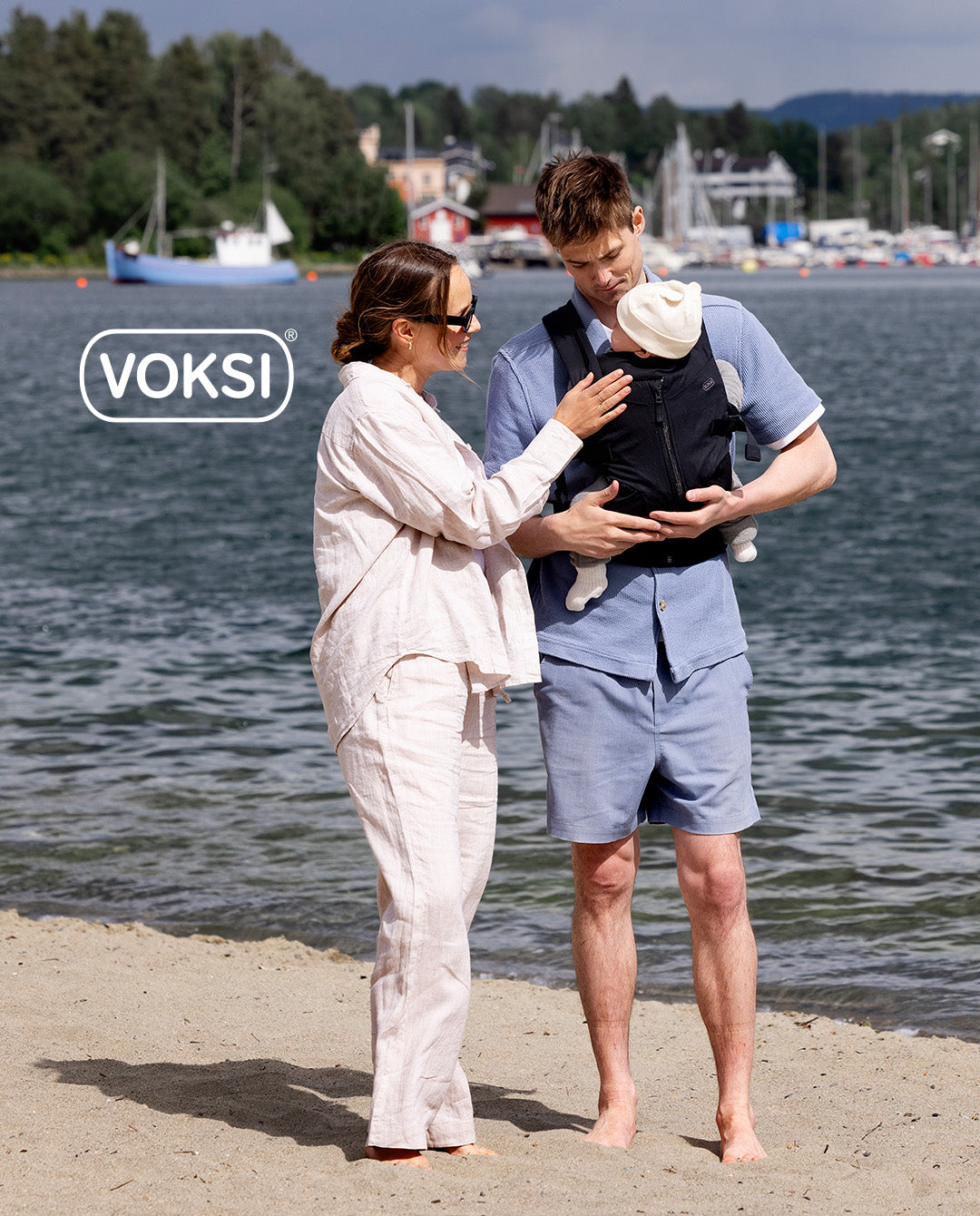 Voksi Huddle Zip Baby Carrier - Black