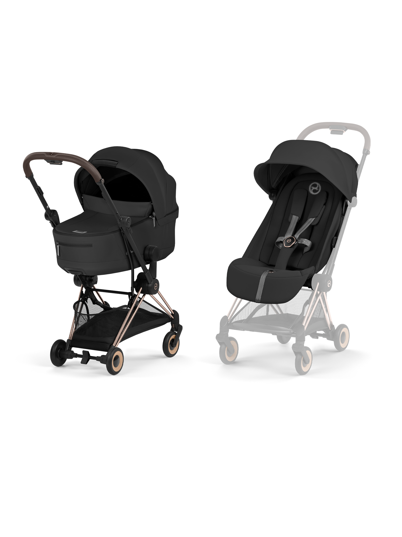 Cybex Coya inkl. brettbar liggedel - Rose Gold/ Sepia Black