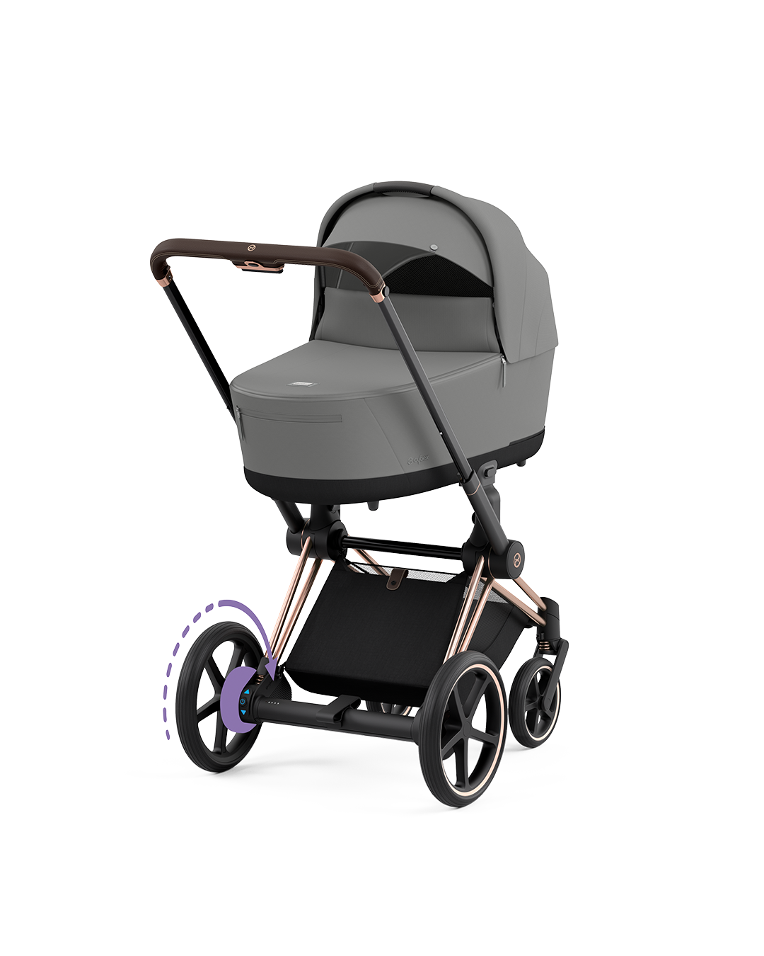 E-Priam inkl. liggedel - Mirage Grey