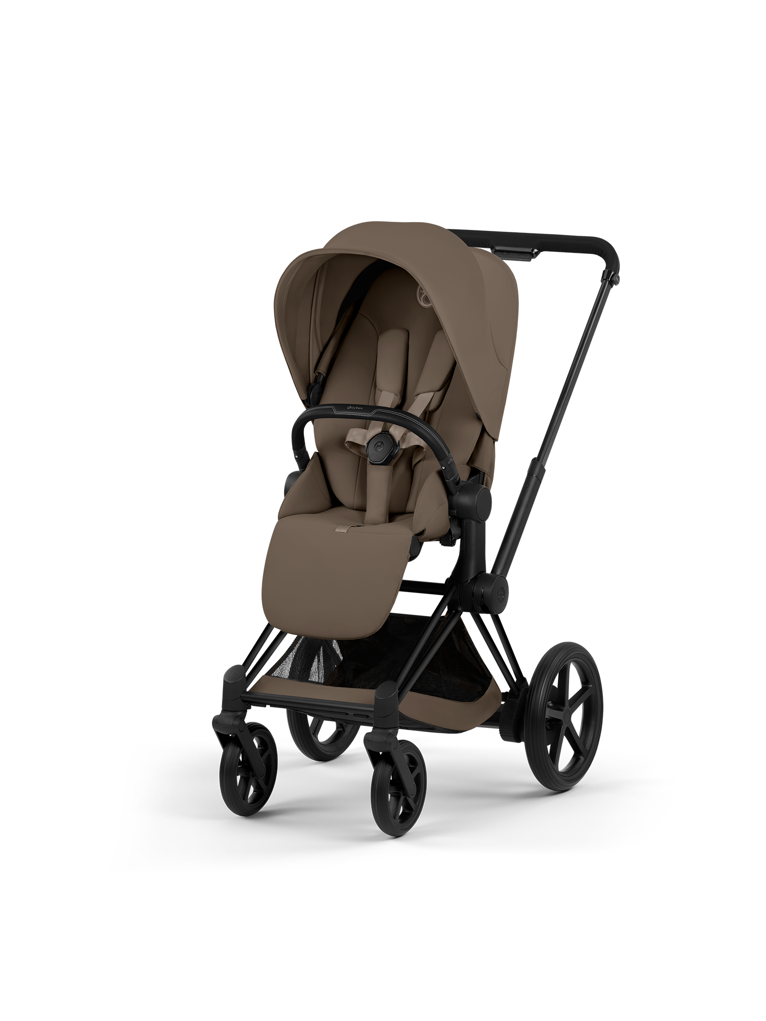 Cybex e-Priam inkl liggedel - Matt Black/Coconut Brown