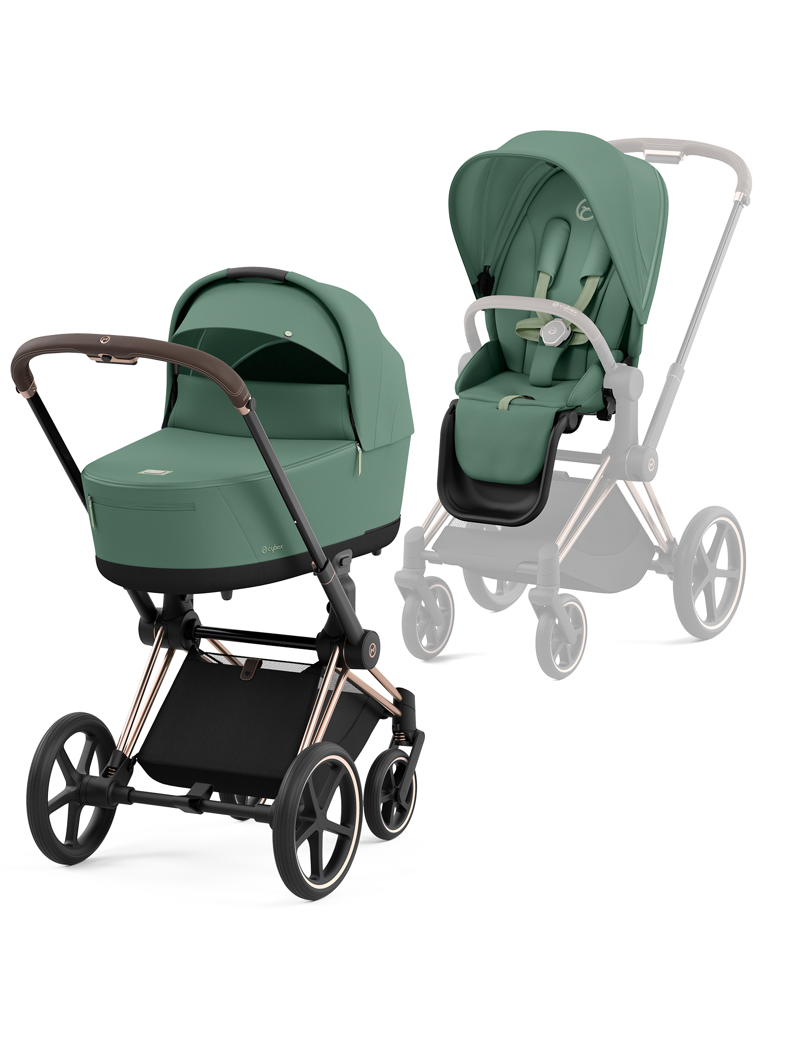 Cybex Priam inkl. liggedel - Leaf Green