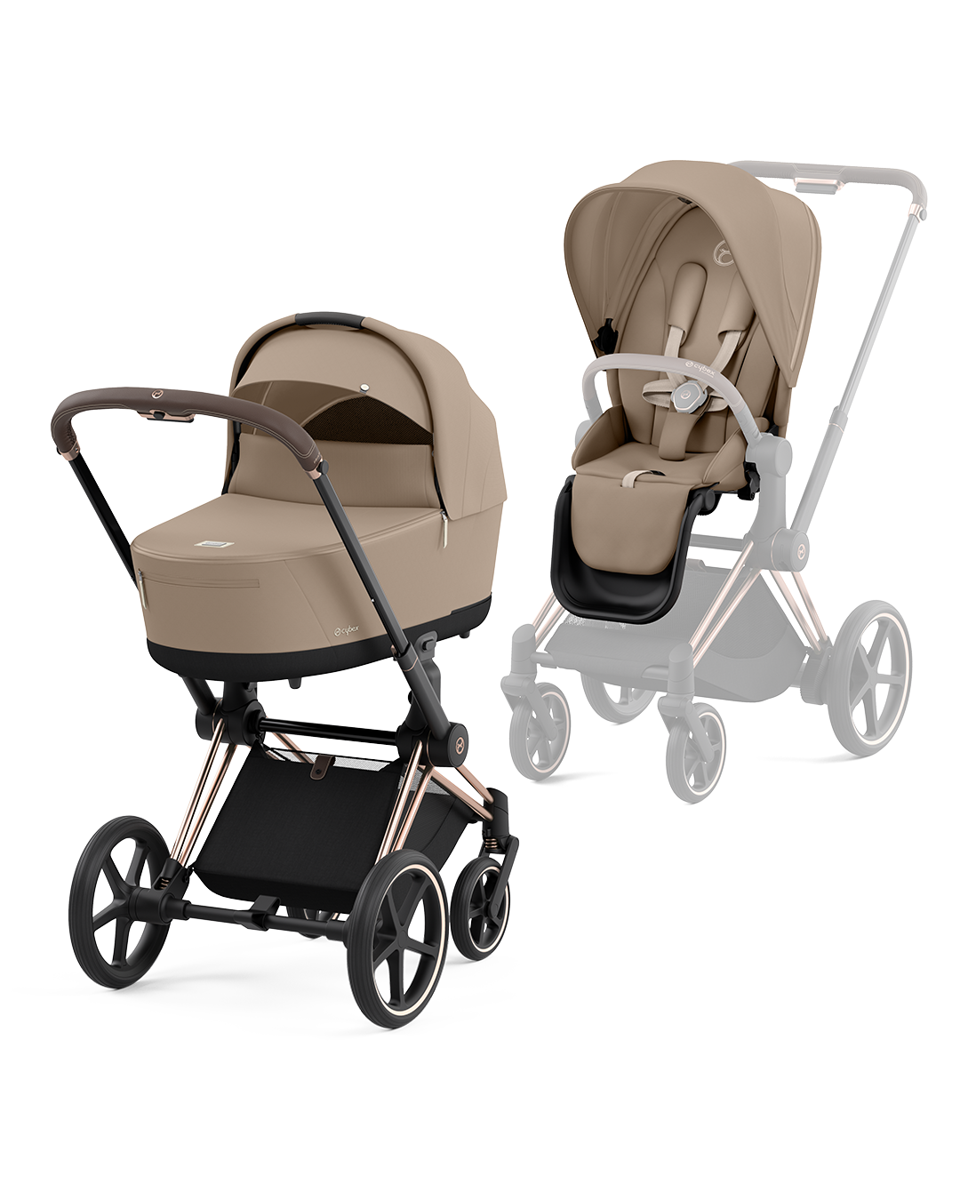 Priam inkl. liggedel - Cozy Beige